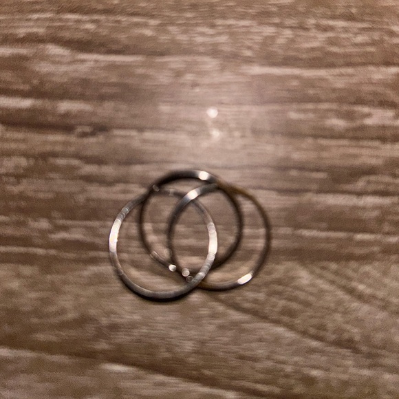 Elegant Silver Stacking Rings - Picture 3 of 3